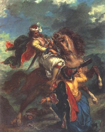 Fight between a Turk and a Greek from Ferdinand Victor Eugène Delacroix