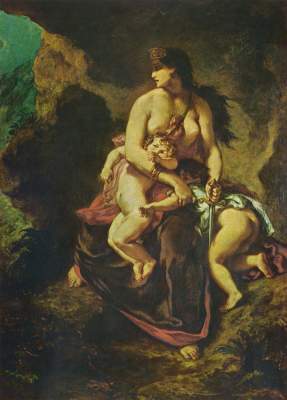 Medea from Ferdinand Victor Eugène Delacroix