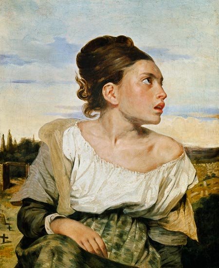 Orphan on the cemetery from Ferdinand Victor Eugène Delacroix