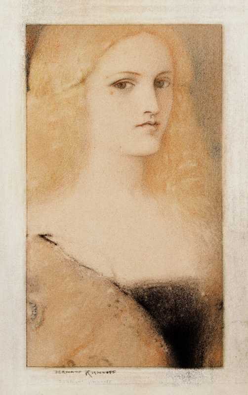 Venetian Memory (pastel & pencil on canvas) from Fernand Khnopff