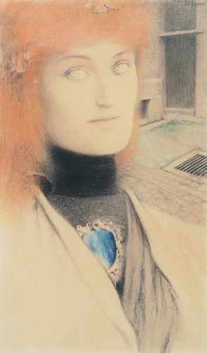 Who will free me? from Fernand Khnopff