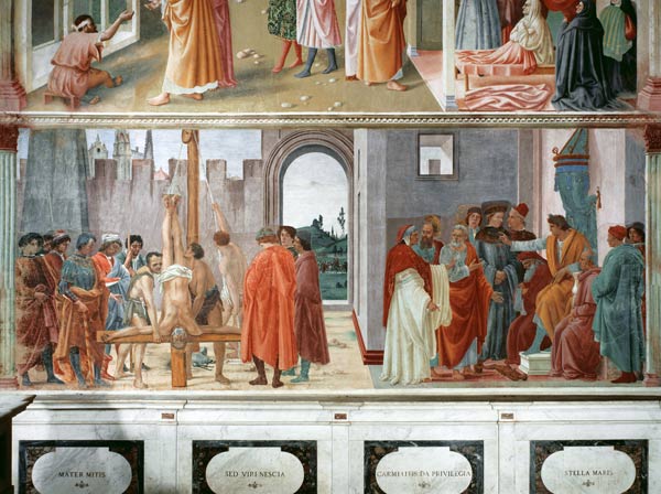 The Dispute with Simon Mago and the Crucifixion of St. Peter from Filippino Lippi