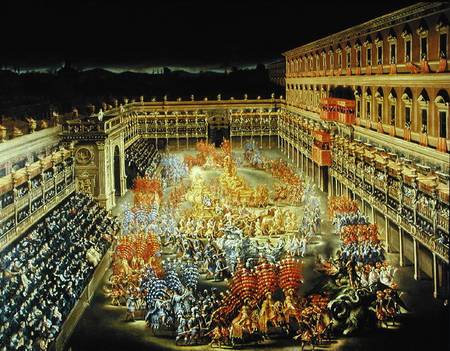 Festival in Honour of Queen Christina (1626-89) Of Sweden at the Palazzo Barberini from Filippo Lauri