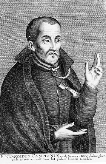 Saint Edmund Campion, from a print made Jacques Neeffs from Flemish School