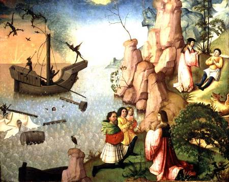 Shipwreck caused by Demons from Flemish School