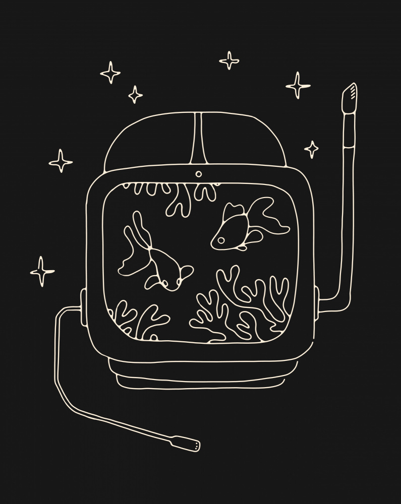 Astronaut and Fishes from Florent Bodart
