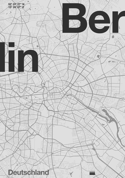Berlin Minimal Map from Florent Bodart