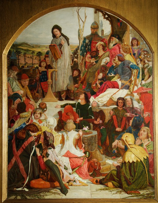 Chaucer at the Court of Edward III from Ford Madox Brown