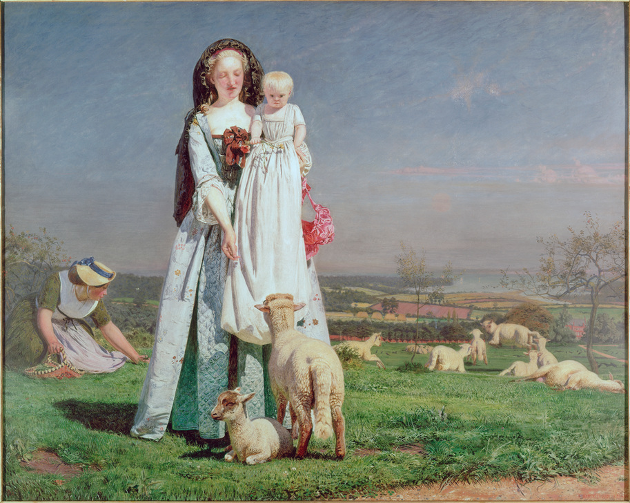 Pretty Baa-Lambs from Ford Madox Brown