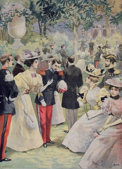 A Garden party at the Elysee, illustration from ''Le Petit Journal'', 21st July 1895 from Fortune Louis Meaulle
