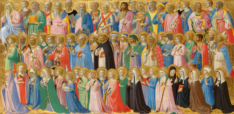 The Forerunners of Christ with Saints and Martyrs, 1423-24 (egg tempera on wood) from Fra Beato Angelico