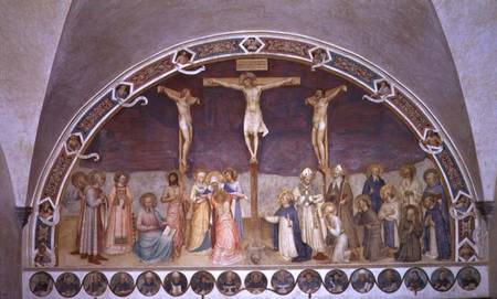 The Crucifixion, with SS. Cosmas, Damian, Francis and Bernard from Fra Beato Angelico