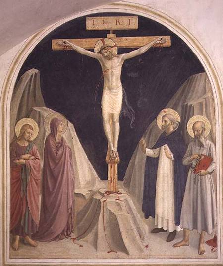 The Crucifixion, with SS. Dominic and Jerome from Fra Beato Angelico