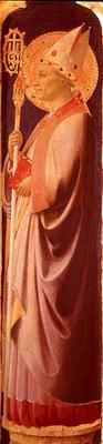 St. Augustine, pilaster from the reverse of the right-hand side panel of Santa Trinita Altarpiece, c from Fra Beato Angelico