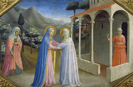 Visitation, from the predella of the Annunciation Alterpiece