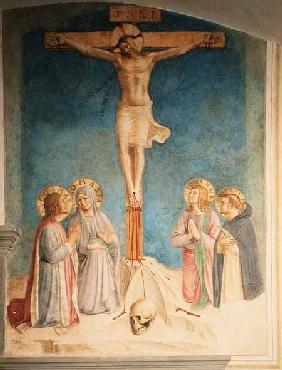 Crucifixion with SS. Cosmas, John and Peter Martyr