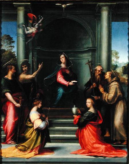 The Annunciation with Saints from Fra Bartolommeo