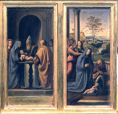 The Circumcision and the Nativity from Fra Bartolommeo