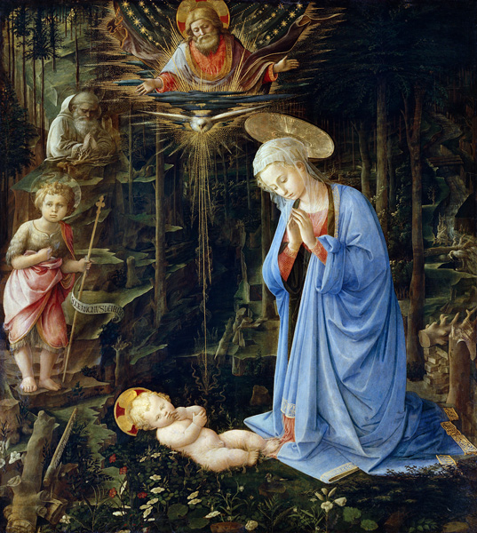 The Adoration in the Forest from Fra Filippo Lippi
