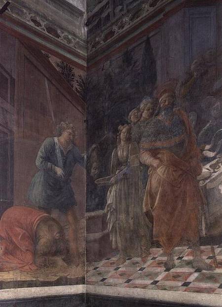 The Beheading of St. John the Baptist (fresco) from Fra Filippo Lippi