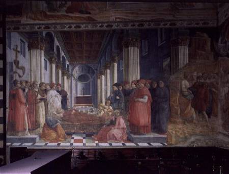 The Celebration of the Relics of St. Stephen (showing part of the Martyrdom of St. Stephen) from Fra Filippo Lippi