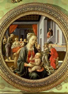 Madonna and Child with Scenes from the Life of the Virgin, 1452 (tempera on panel)