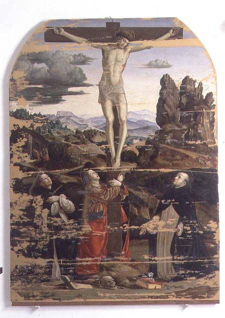 Crucifixion with St. Dominic, St. Mary Magdalene and St. Peter Martyr from Francesco Bianchi Ferrari