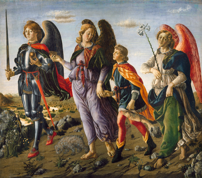 The Three Archangels and Tobias from Francesco Botticini
