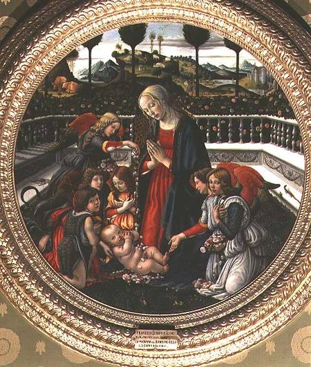 Adoration of the Christ Child from Francesco Botticini