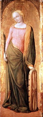 St. Catherine of Alexandria (tempera on panel) from Francesco de' Franceschi