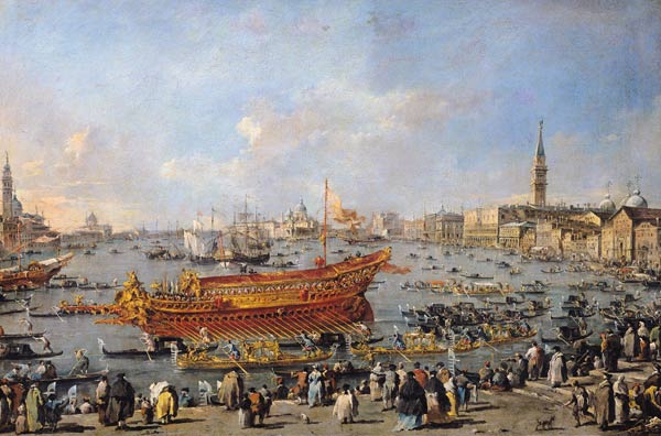 Departure of the Buccintoro to the Lido from Francesco Guardi