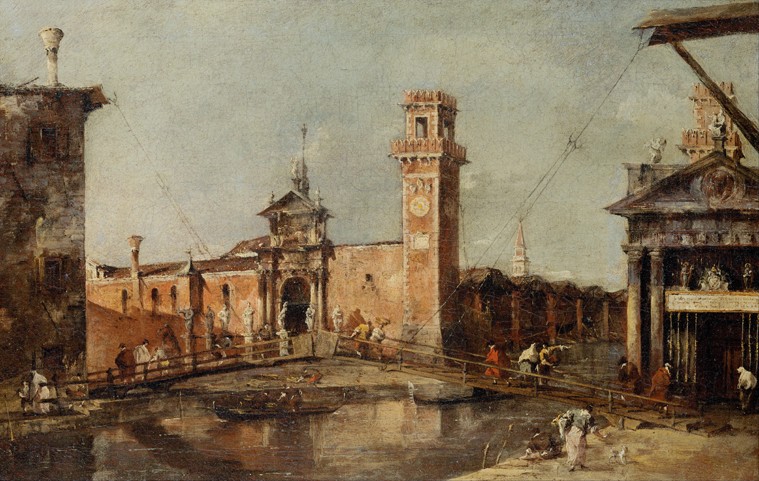The Entrance to the Arsenal in Venice from Francesco Guardi