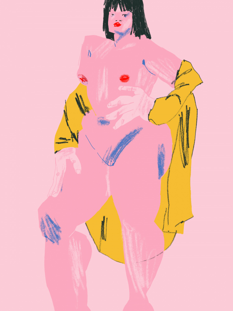 Pink &amp; Yellow Nude from Francesco Gulina