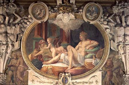Danae Receiving the Shower of Gold, from the Gallery of Francois I from Francesco Primaticcio