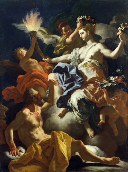 Aurora Taking Leave of Tithonus from Francesco Solimena
