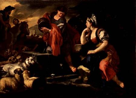 Jacob and Rachel at the Well from Francesco Solimena