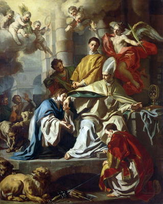 St. Januarius visited in prison by Proculus and Sosius from Francesco Solimena