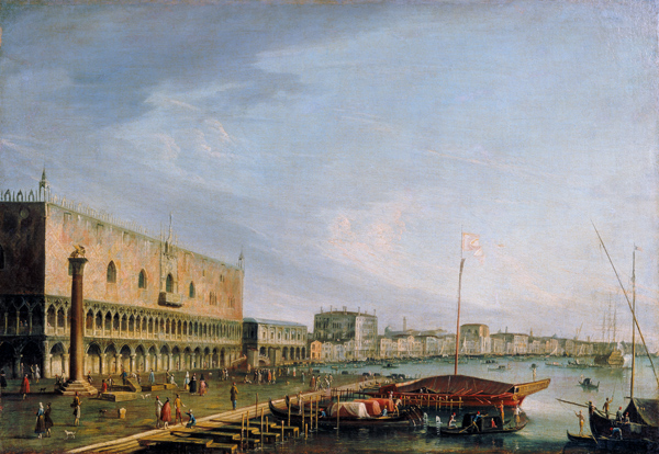 View of the St. Mark's Square with the Doges palace in Venice from Francesco Tironi