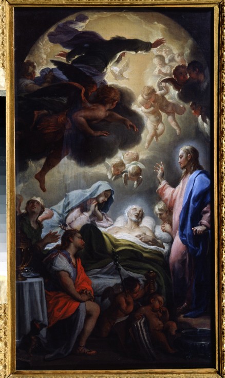 Joseph's death from Francesco Trevisani