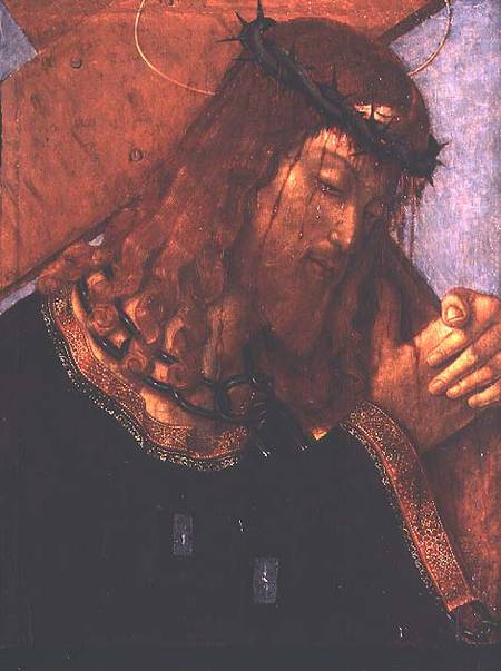Christ carrying the Cross (panel) from Francesco Zaganelli di Bosio