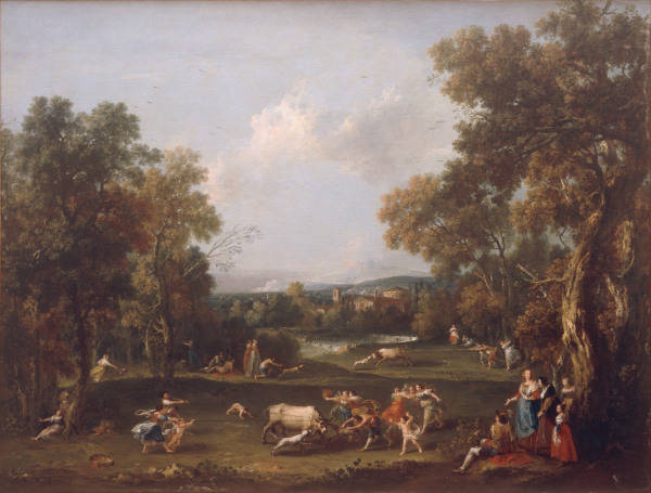 F.Zuccarelli / Landscape and / c.1740 from Francesco Zuccarelli