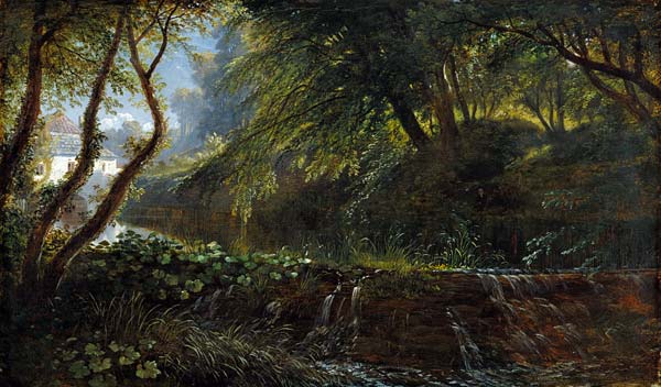 River Scene with Weir and Mill from Francis Danby