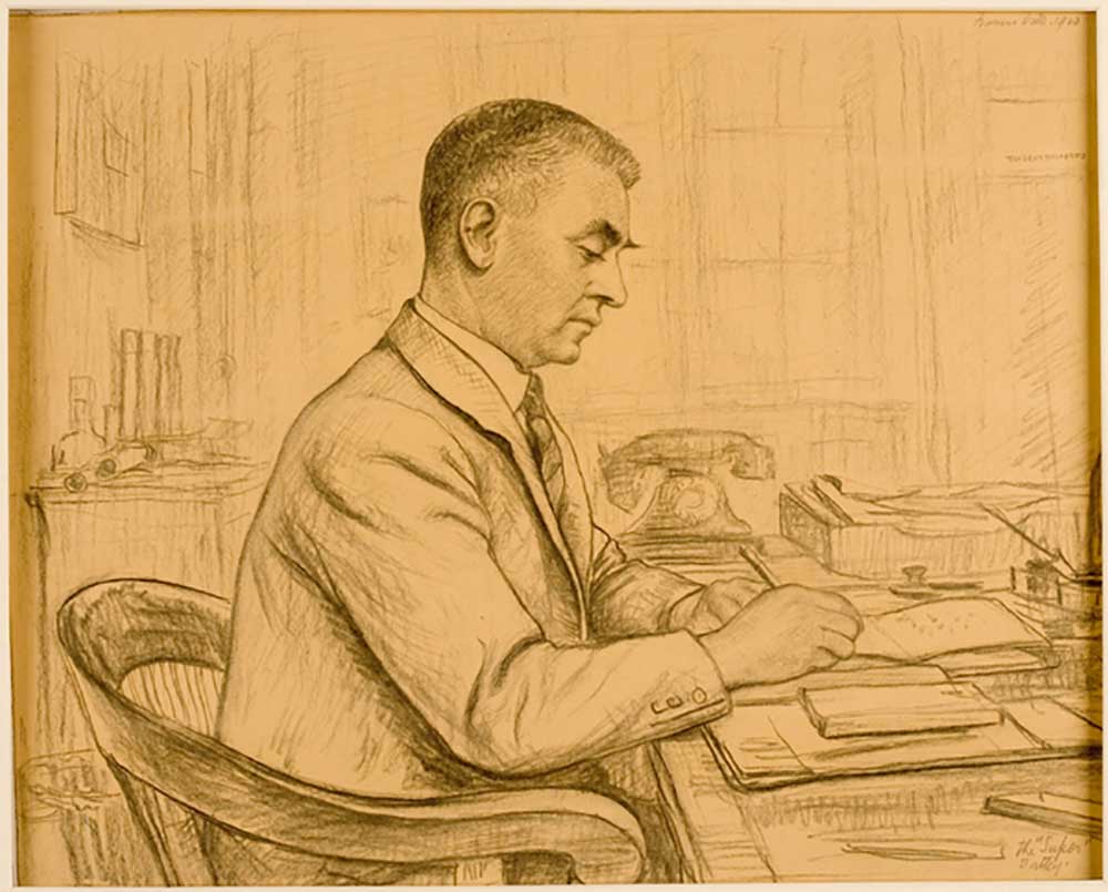 The Superintendent, Birtley (Leonard S. Flatman) from Francis Dodd