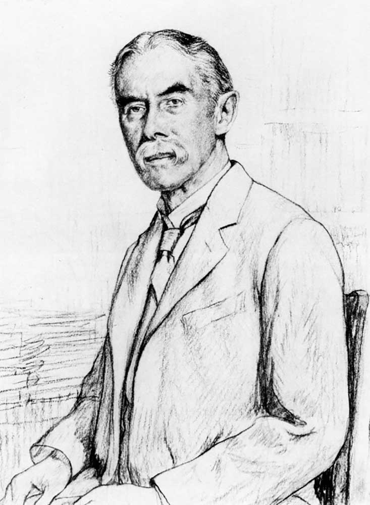 Portrait of Alfred Edward Housman (1859-1936) from Francis Dodd