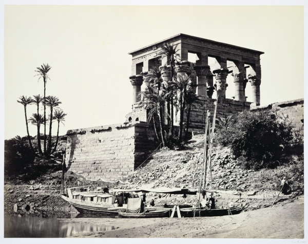 Kiosk of Trajan, Philae, Egypt, 1858 (b/w photo)  from Francis Frith