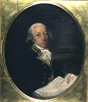 Portrait of Arthur Phillip (1738-1814), Commander of the First Fleet in 1788, founder and first Gove