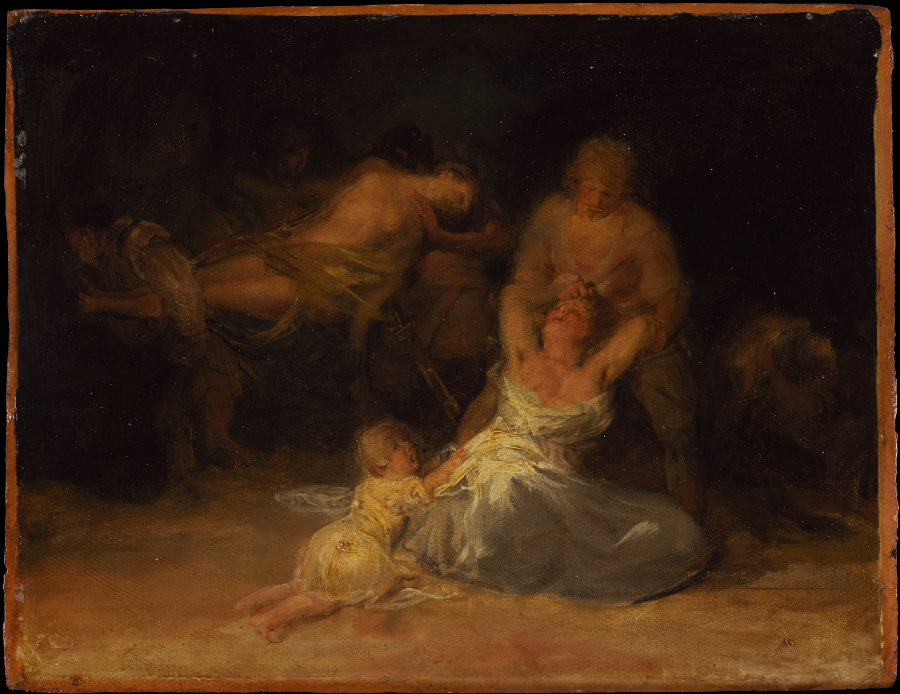 Act of Violence against Two Women from Francisco de Goya