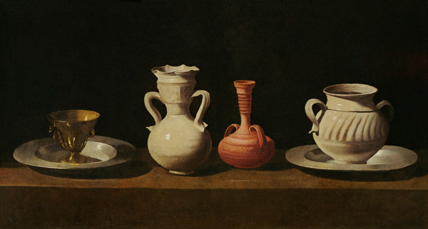 Quiet life with different vases from Francisco de Zurbarán (y Salazar)
