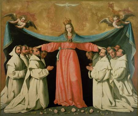 Virgin of the Misericordia Sheltering the Carthusians from Francisco de Zurbarán (y Salazar)