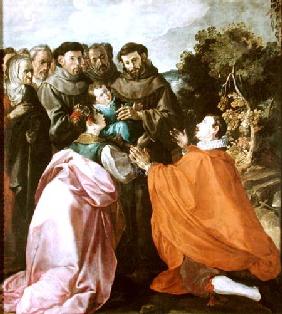 Healing of St. Bonaventure by St. Francis of Assisi